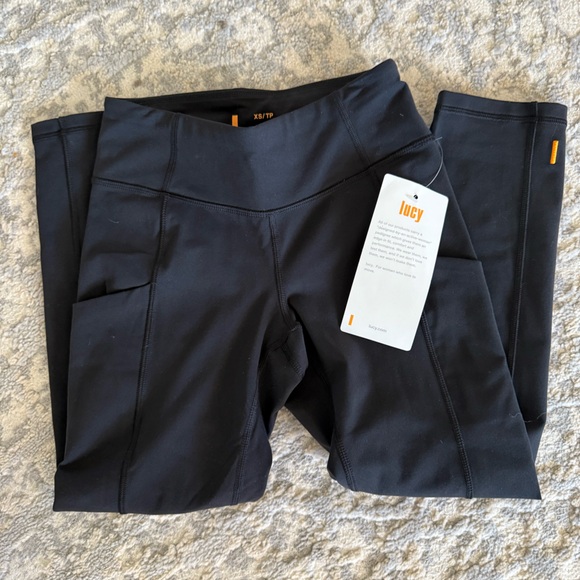 NWT Lucy Power Train Pocket Leggings, Black, Size XS - Picture 1 of 7